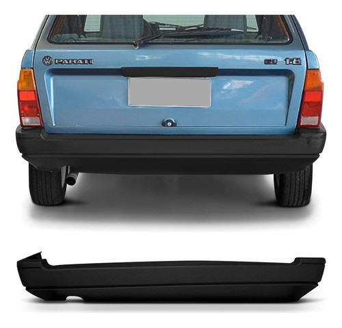 Paragolpe Trasero Vw Parati G1 1987...1995 Negro 0
