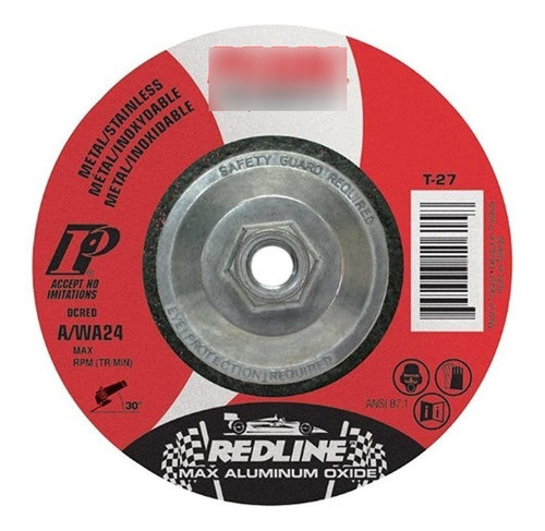 Perla Redline 5 X 18 X 5811 Rueda De Amolar Central Deprimid 0