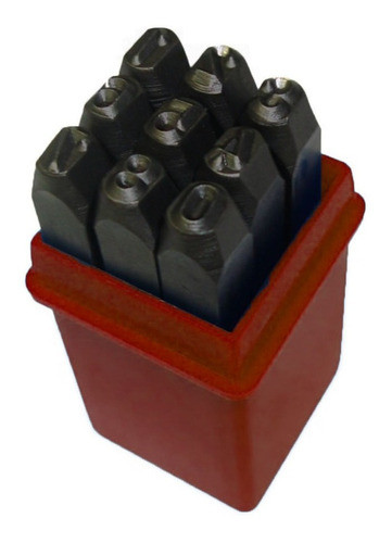 Juego Números De Marcar Golpe 5mm 9pzas Kitana Profesional 0