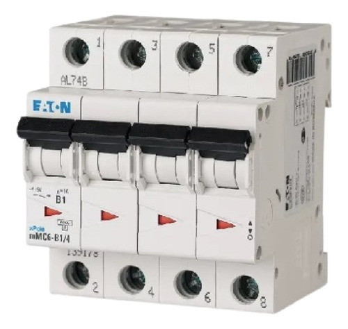 Termica Interr. Termomagnetico Tetrapolar 4x10a Eaton Stg 0