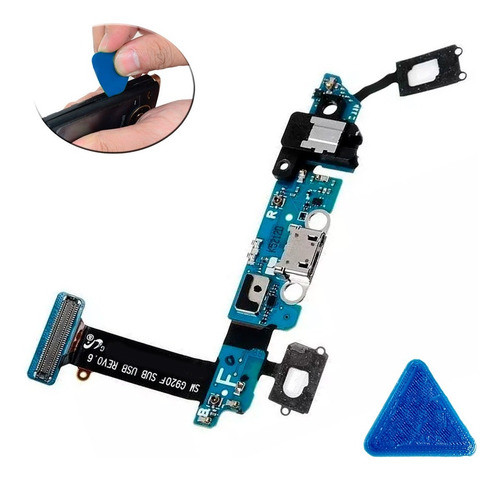 Flex Placa De Carga Microfono Para Samsung Galaxy S6 G920f 0