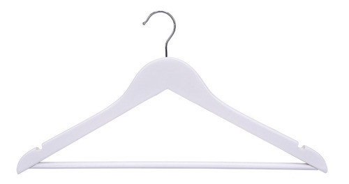 Pack De 50 Perchas Blancas De Madera Premium X Menor Y Mayor 0