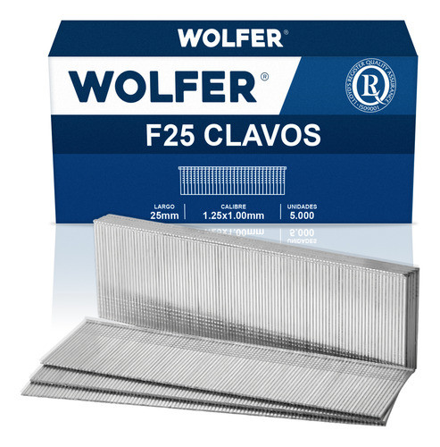 Clavos Para Clavadora Neumática Hardest Sf5040e 25mm X 5000 0