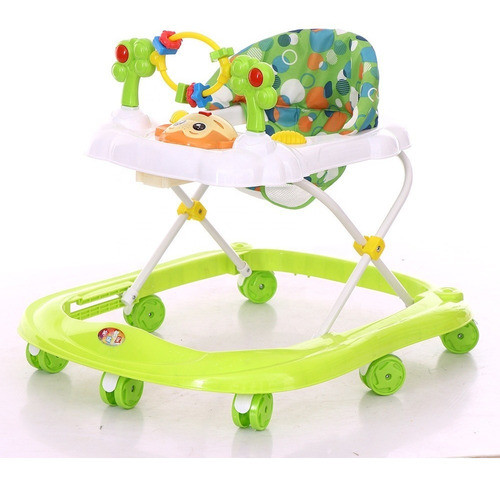 Andador Para Bebe Mono 8 Ruedas Con Musica Rosa/verde/azul 0