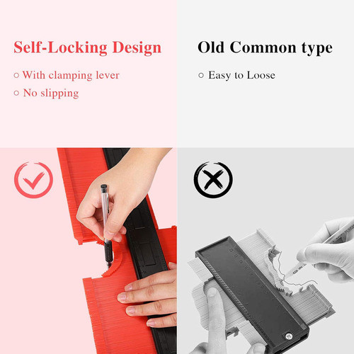 Medidor De Perfiles 38cm Con Ajuste Para Diy Y Construcción 1