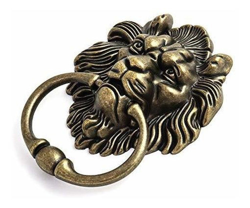 Tiradores Con Forma De Cabeza De Leon  De Bronce 1