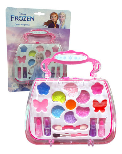 Maquillaje Infantil Cartera Sombras Labial Hebillas Princesa 0
