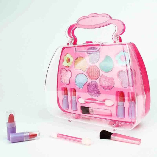 Maquillaje Infantil Cartera Sombras Labial Hebillas Princesa 1