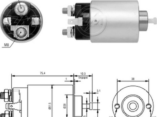 Solenoide O Automatico De Arranque Zm 6-698 0