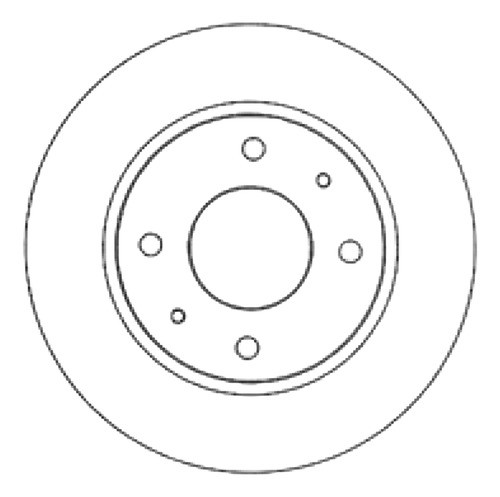 Disco Freno Del (257mm) Hyundai Sonata I 91-93 0