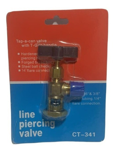 Valvula Pinche Ajustable 1/4 5/16 3/8 Refrigeración Bronce 0