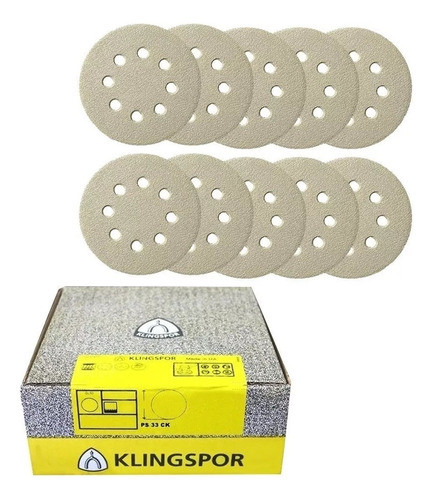 Lijas De 127mm Gr 100 Para Lijadoras Roto Orbital X 10 0