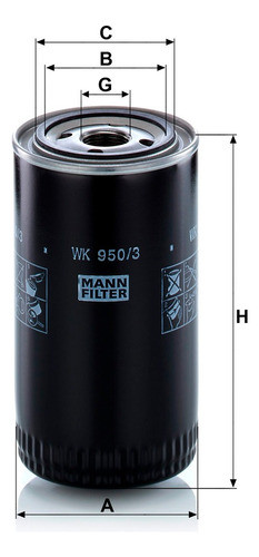 Filtro Combustible P/ Mercedes Benz L Lk 1620 Sullair 750q 1