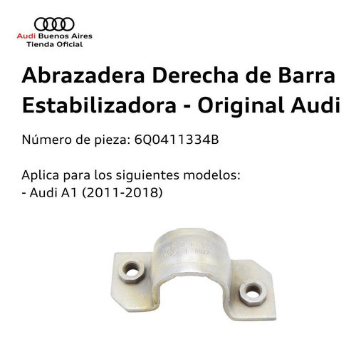 Abrazadera Barra Estabilizadora Volkswagen Suran 2011 Al 1