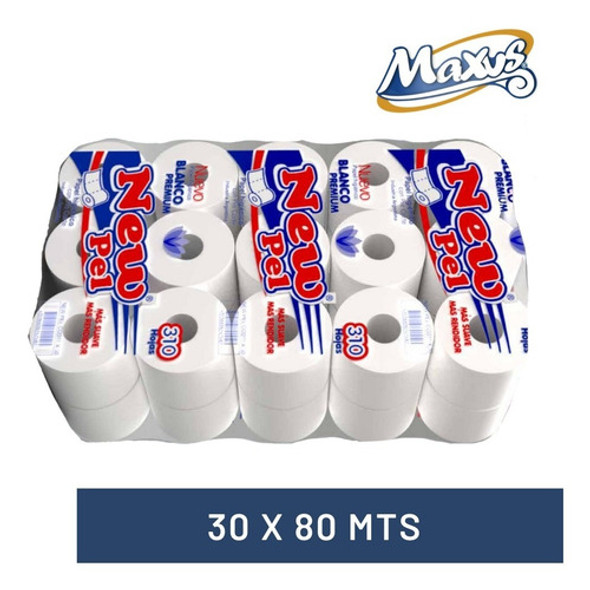 Papel Higiénico New Pel Premium  80mts X 30 Rollos 0