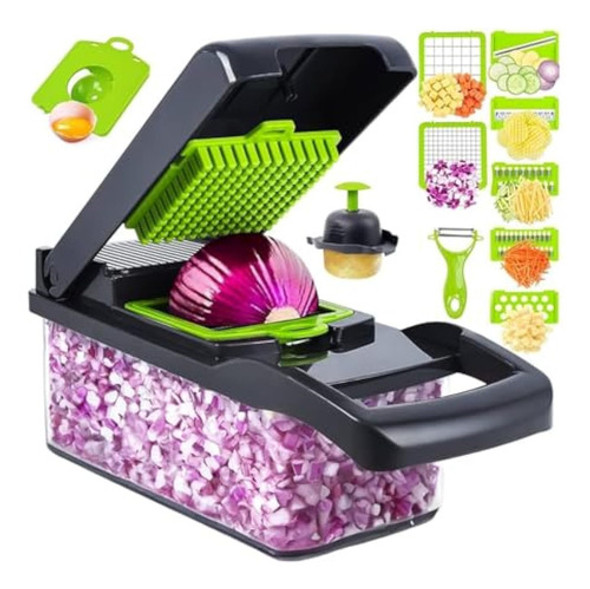 Picador De Verduras Con Recipiente, Rallador De 0