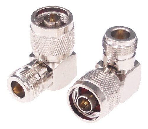Rfaha 2 Piezas N Macho A N Hembra Adaptador Coaxial De Ngulo 0