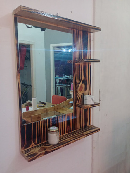 Espejo De Madera Rustico 1