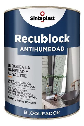 Bloqueador De Humedad Recublock Sinteplast 4 Lt Ecopint 0