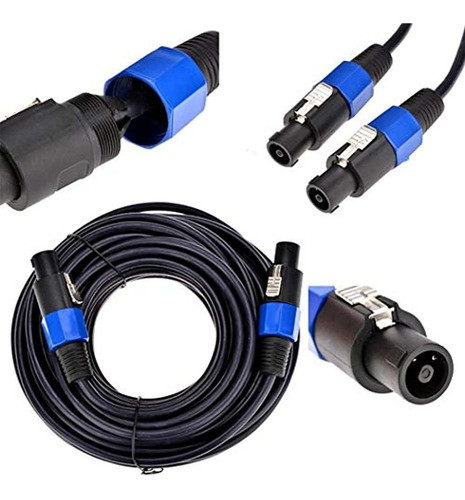 Dekomusic 2pack Macho De 10 Pies De Cables Speakon A Speakon 1