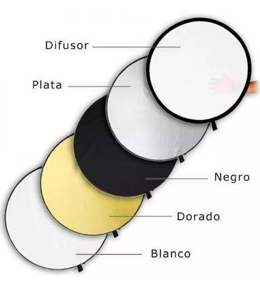 Reflector Disco 5 En 1 Plegable De 80cm Fotografía 1