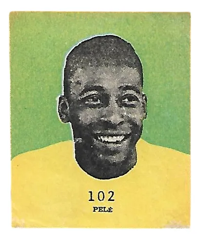 Pelé Sticker #104 – “Olé, Olá…” Album (1960) 100% Original Vintage – Used
