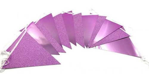 Banderin Triángulos Metalizados - Universo Mágico 0