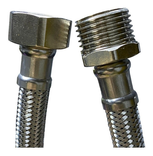 Flexible Acero Inoxidable Para Agua 1/2 X 20 Cm 2 Unidades 1