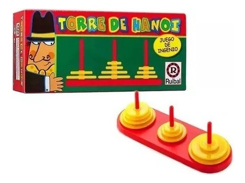 Torre De Hanoi Juego Mesa Ingenio Ruibal Original Lloretoys 1