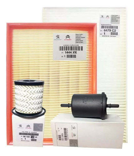 Kit 4 Filtros Completo Citroen C4 2.0 Original 0