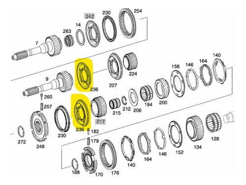 Cono Sincronizado De 5ta Caja G-85 Mercedes Benz 14-33-0278 1