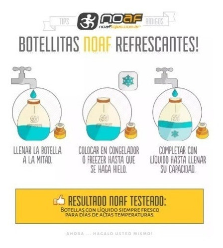 Botella Hidratación 250cm3 Noaf Running Ciclismo No Salomon 1