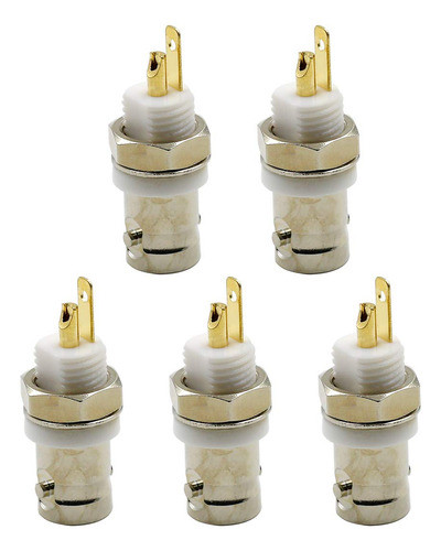 Hxchen Bnc - Conector De Soldadura Coaxial Aislado Con Conec 0