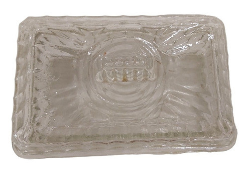 Antigua Mantequera De Vidrio 0