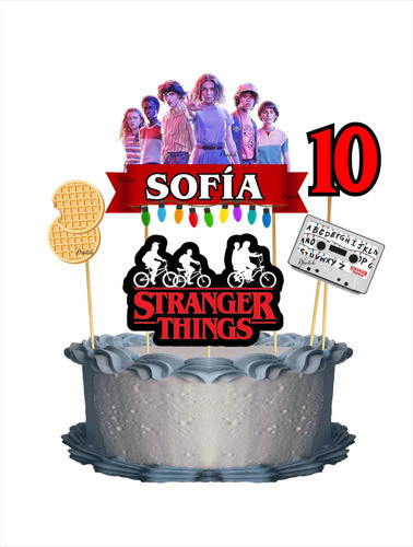 Stranger Things Cake Topper Para Tortas Cumpleaños 0