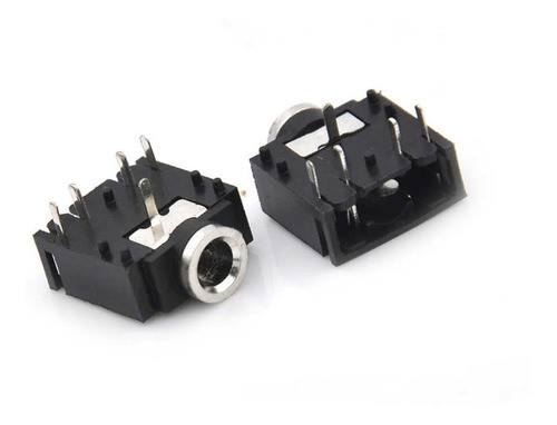 Conector Jack Audio 3.5 Mm Stereo Bajo Perfil 0