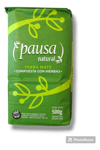 4 Yerba Mate Pausa Natural Con Hierbas X 500gr (2kg) 0