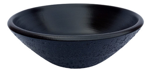 Bacha De Baño Eliptica Baja Fango Huellas Negro 35x11 Cm 0