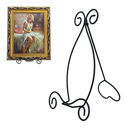 Soporte De Metal  Para Cartel/foto/plato De Hasta 45cm Negro 0