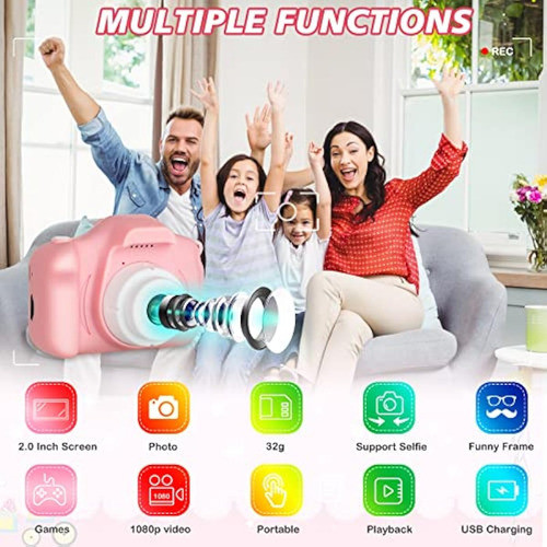 Cámara Para Niños Para Niñas, Cámara Digital Para 1
