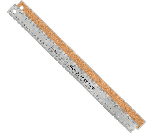 Regla Trasera De Corcho De Acero Inoxidable Breman Precision 1
