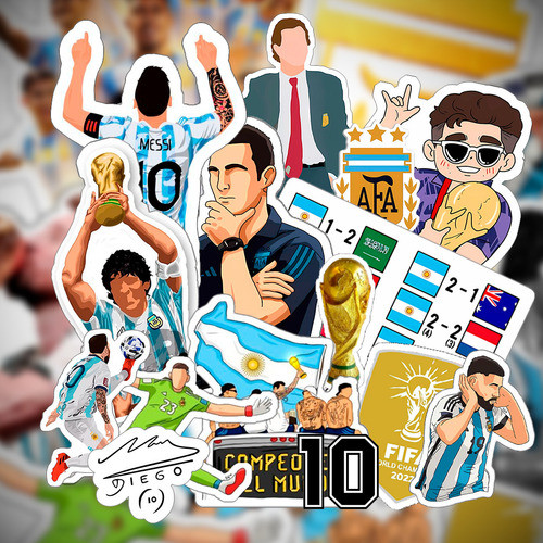 Stickers Calcos Argentina Campeon Mix N°2 1