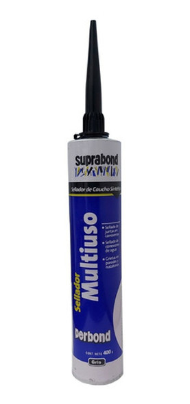 Sellador Caucho Multiuso Perbond Gris Suprabond X 400ml 0