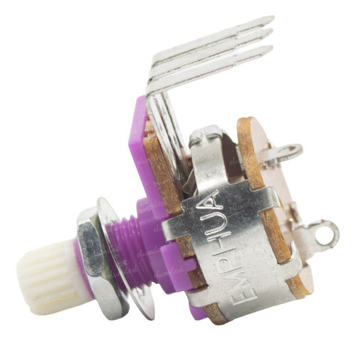 4 Potenciometros 16mm 500k Lineal Con Llave Eje 6mm Estriado 1