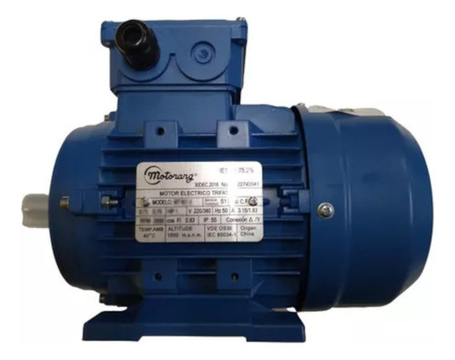 Motor Electrico Motorarg Trifasico 3000rpm 0.5hp B3 0