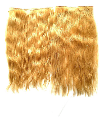1/2 Metro Cortina Cabello Natural 45 Cms De Largo Premiun 0
