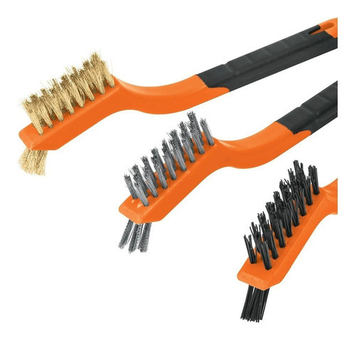 Cepillo De Mano Con Mango Para Limpieza Piezas Truper 3 Unid 1