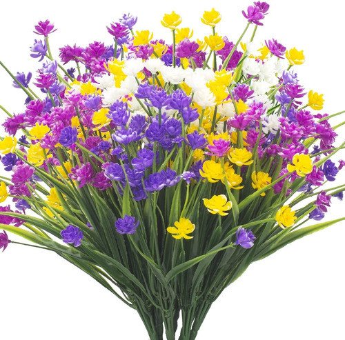 8 Paquetes De Flores Artificiales Para Exterior Narciso 0