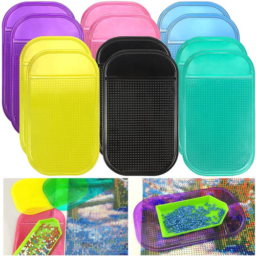 Kit Pintura Con Diamantes Almohadilla Gel Adhesiva Silicona 0