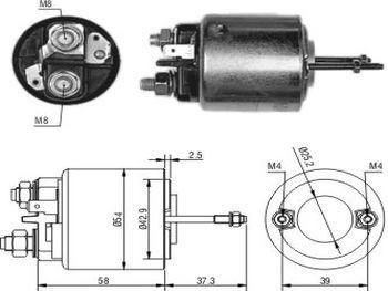 Solenoide Valeo. Renault Trafic/citroen /re/etc. 12v 0